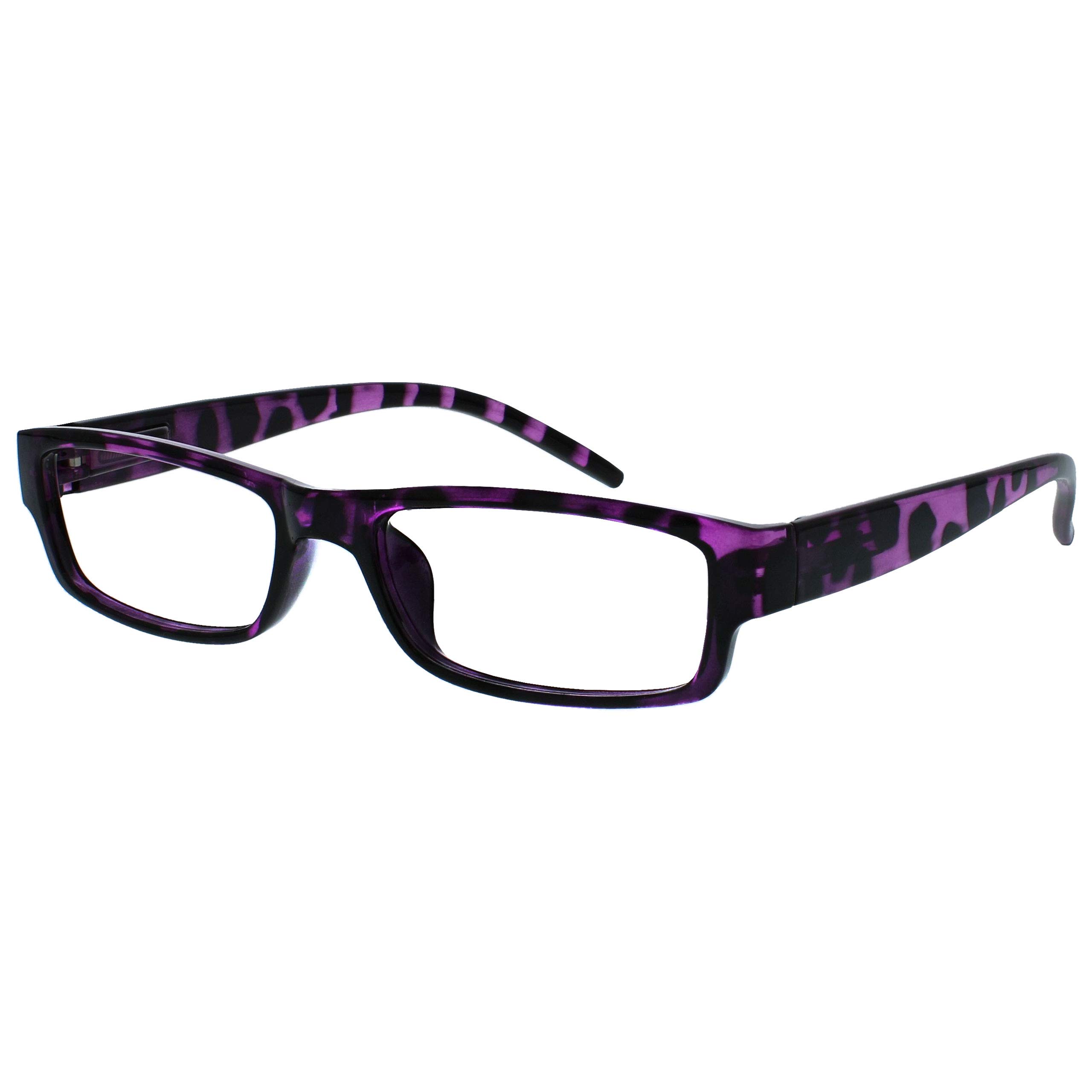 Image secondaire de La Société Lunettes De Lecture Pourpre & Rose Écaille Léger Lecteurs Valeur Pack 2 Hommes Femmes RR32-54 +2,00