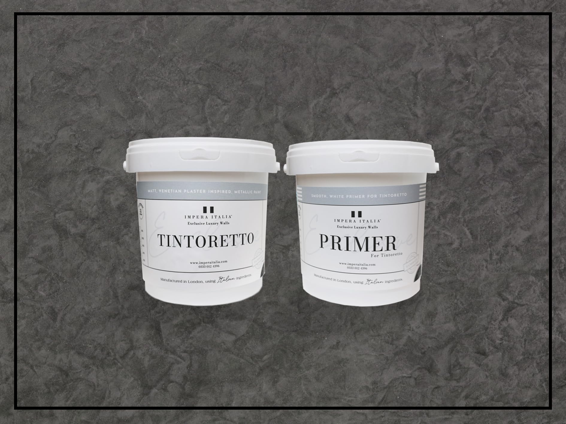 B&Q -  TintorettoMattVenetian Plaster EffectWall Paint Bundle. Includes Paint And Primer -Covers 6 To 8 Sqm- In Colour Reno.