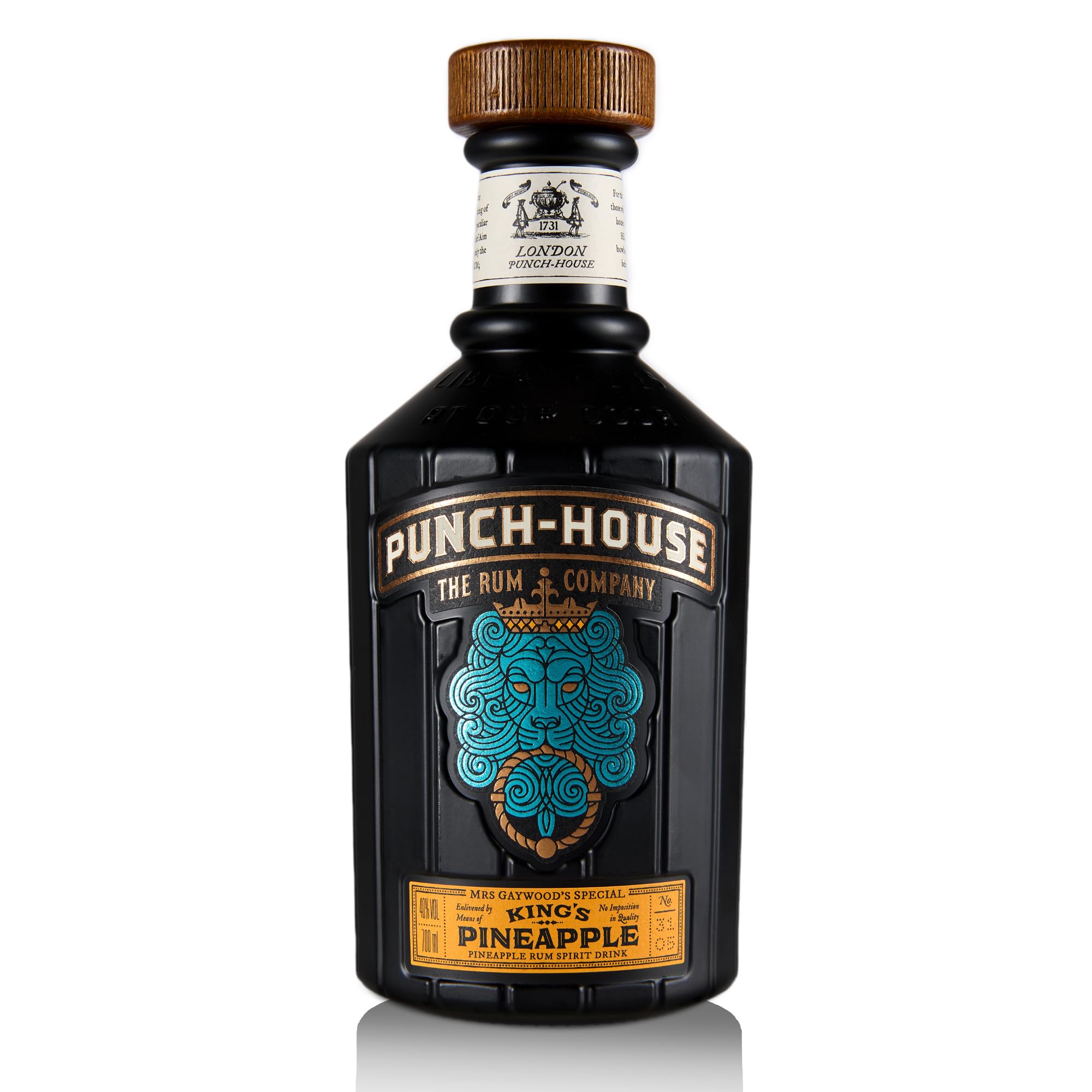 Punch-House King’s Pineapple Flavoured Rum, 0,7l - Erfrischend tropisch und exotisch, mit saftigen und köstlichen Noten frischer Ananas