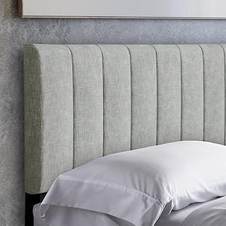 Mid-Rise Vertical Tufted Upholstered Headboard Queen Size/Full Size - Ad...