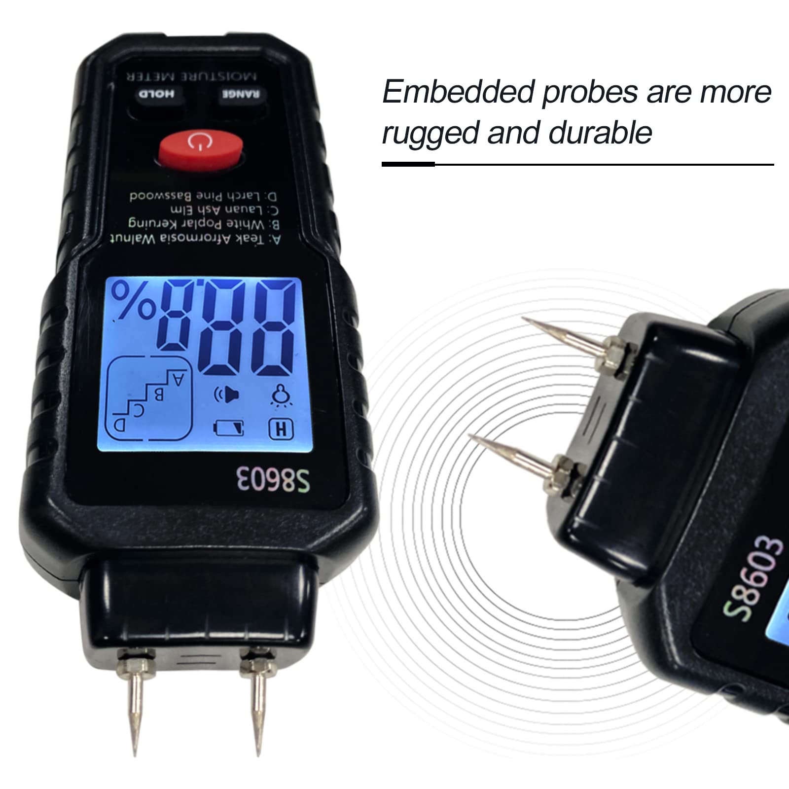 Wood Moisture Meter - Digital Pin Type Tester -6 Wood Moisture Meter - Digital Pin Type Tester -6