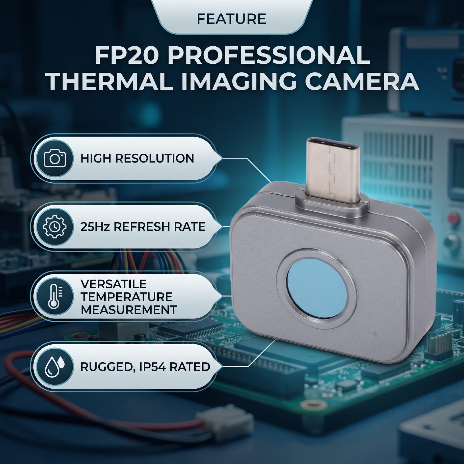 256 X 192 Wärmebildkamera, 25 Hz IR-Auflösung 49.152 mit -PC-Analyse, für die Gebäudeinspektion, Elektrische Fehlererkennung