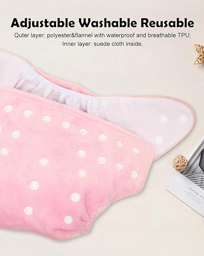 Miniatura 10 de Pañales Alvababy de tela talla única lavables reutilizables paquete de 6 y 12 insertos para bebé y niño