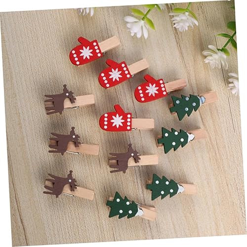 Miniatura 8 de 60 piezas de decoración para el hogar, clavijas de Navidad para boda, cordeles para bar, notas de bricolaje, alfileres de Navidad, manualidades