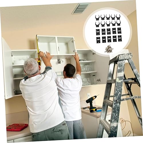 Miniatura 4 de Angoily 10 juegos de hebilla de pie de ajuste para decoración de café, patas de mesa, patas ajustables para muebles, patas de muebles, clips para