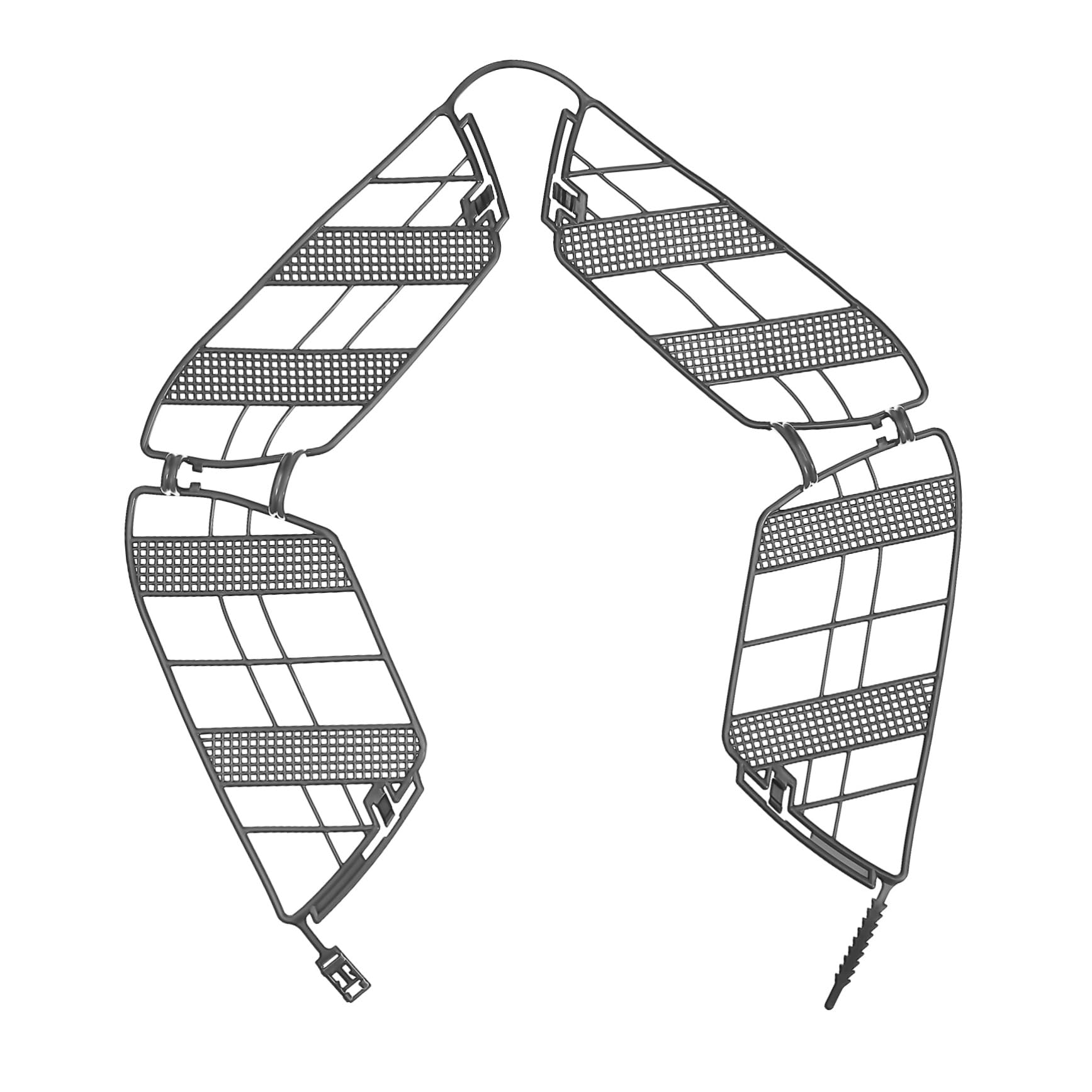 GAROZATION Bike Dress Guard Mesh Rear Wheel Protector Bike Protective Net for Rear Seat