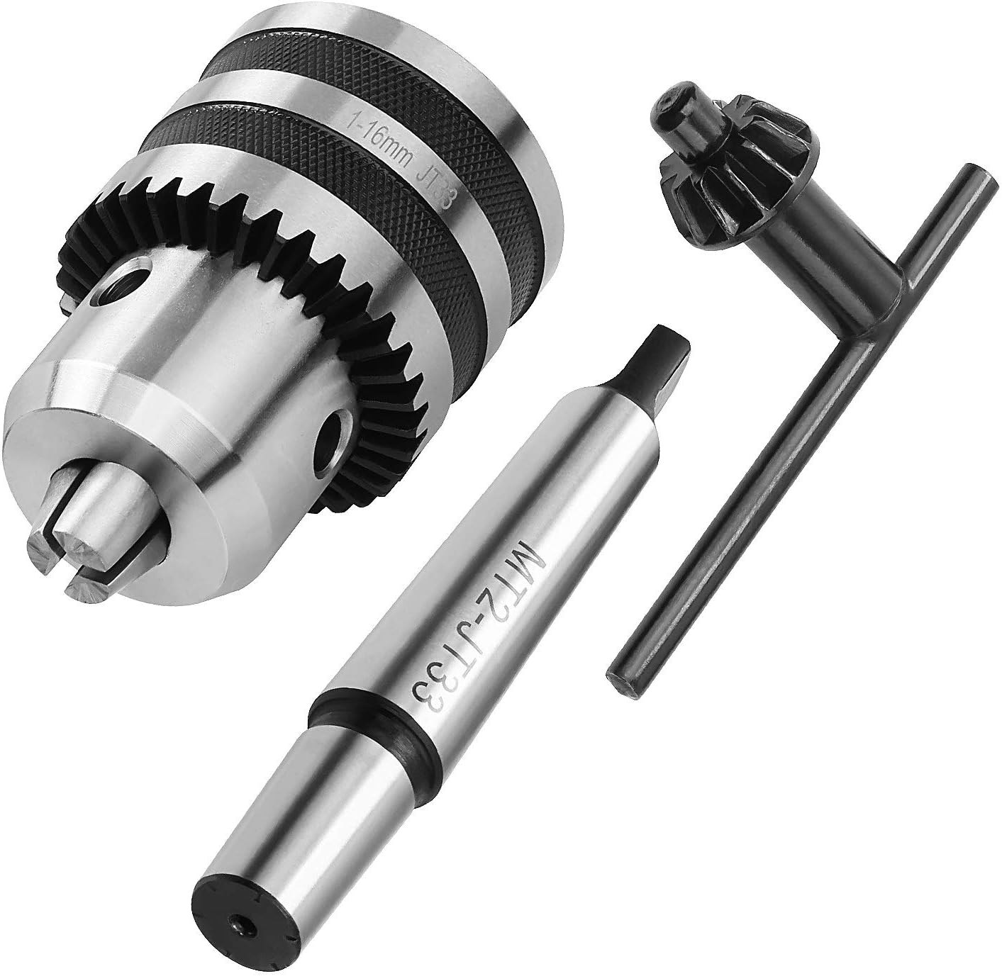 CBTONE 1/32" 5/8" Heavy Duty Drill Chuck with Chuck Key and MT2 Shank