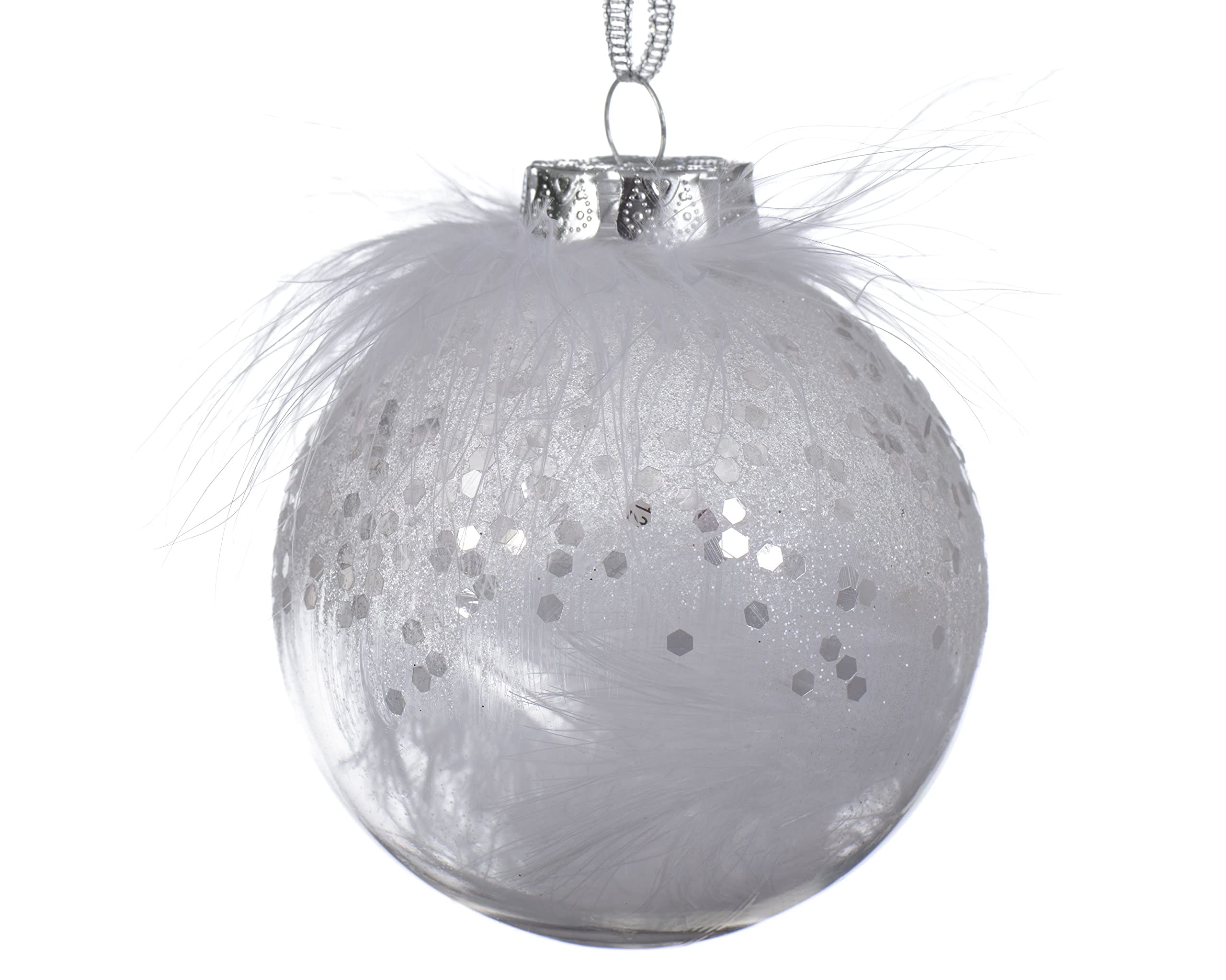 Produktbild von 8CM1 Kristall Weihnachtskugeln Set – Durchsichtig, Bruchsicher, 8 Cm, Mit Aufhänger