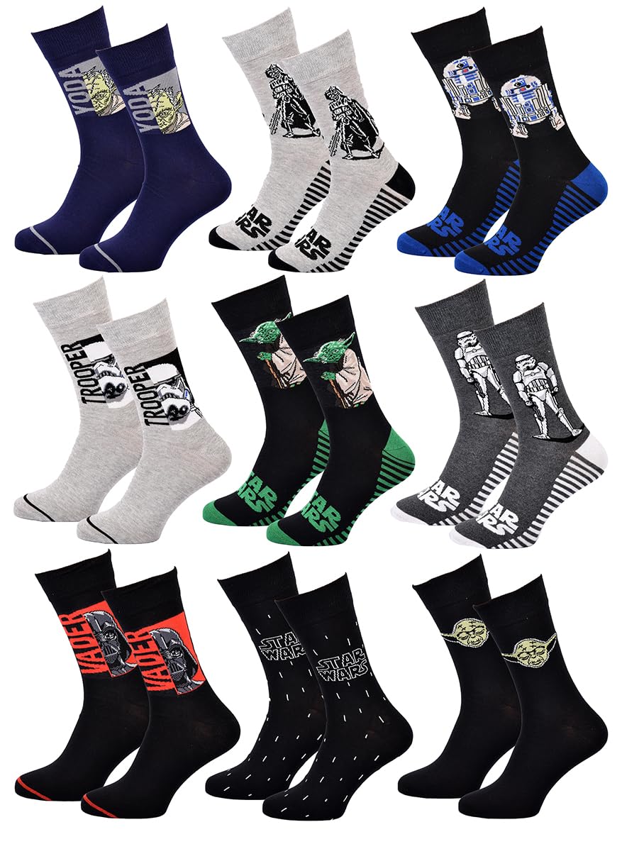 Disney Socks And Underwear - Herensokken Star Wars van katoen