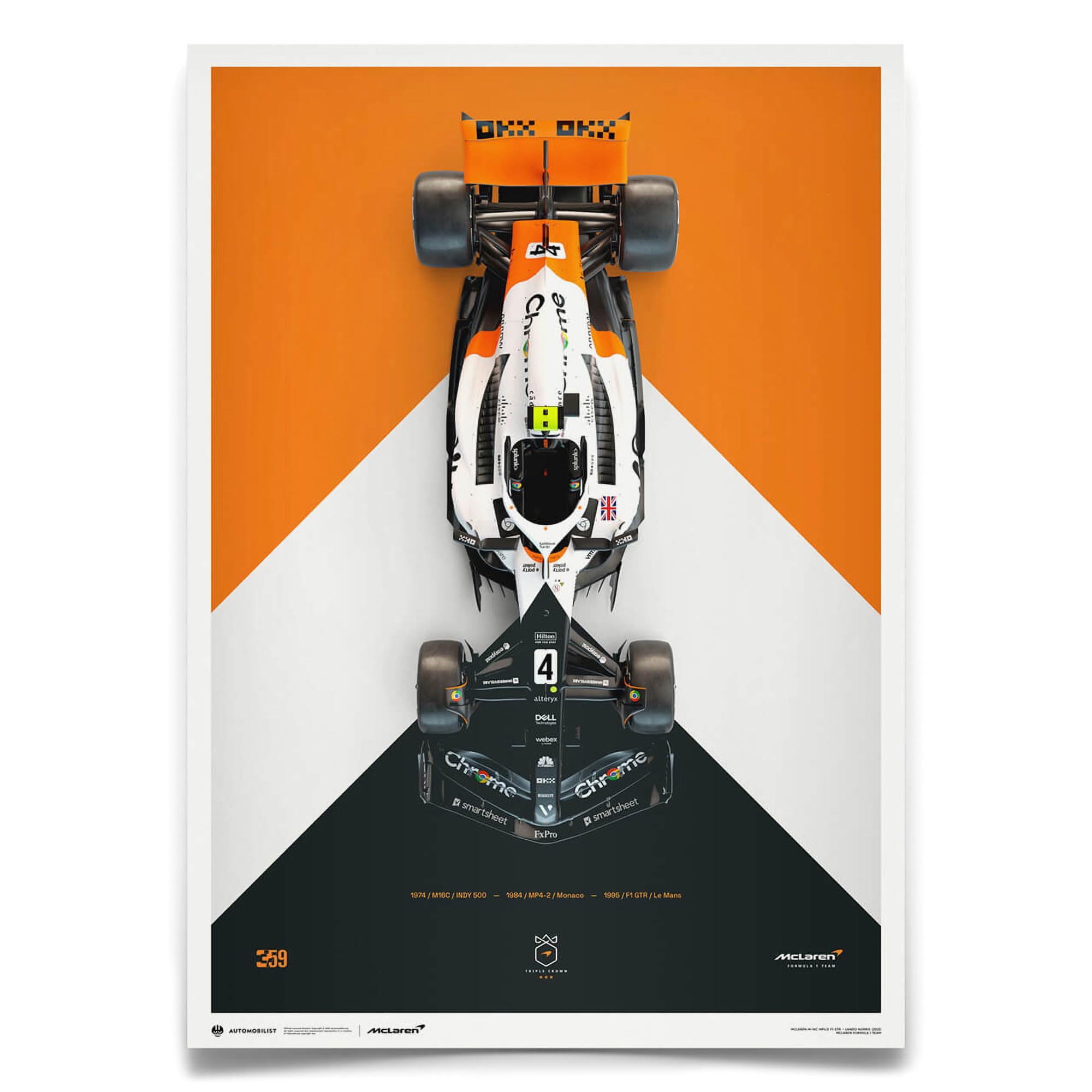 Amazon.com: McLaren Formula 1 Team Lando Norris 2023 Triple Crown