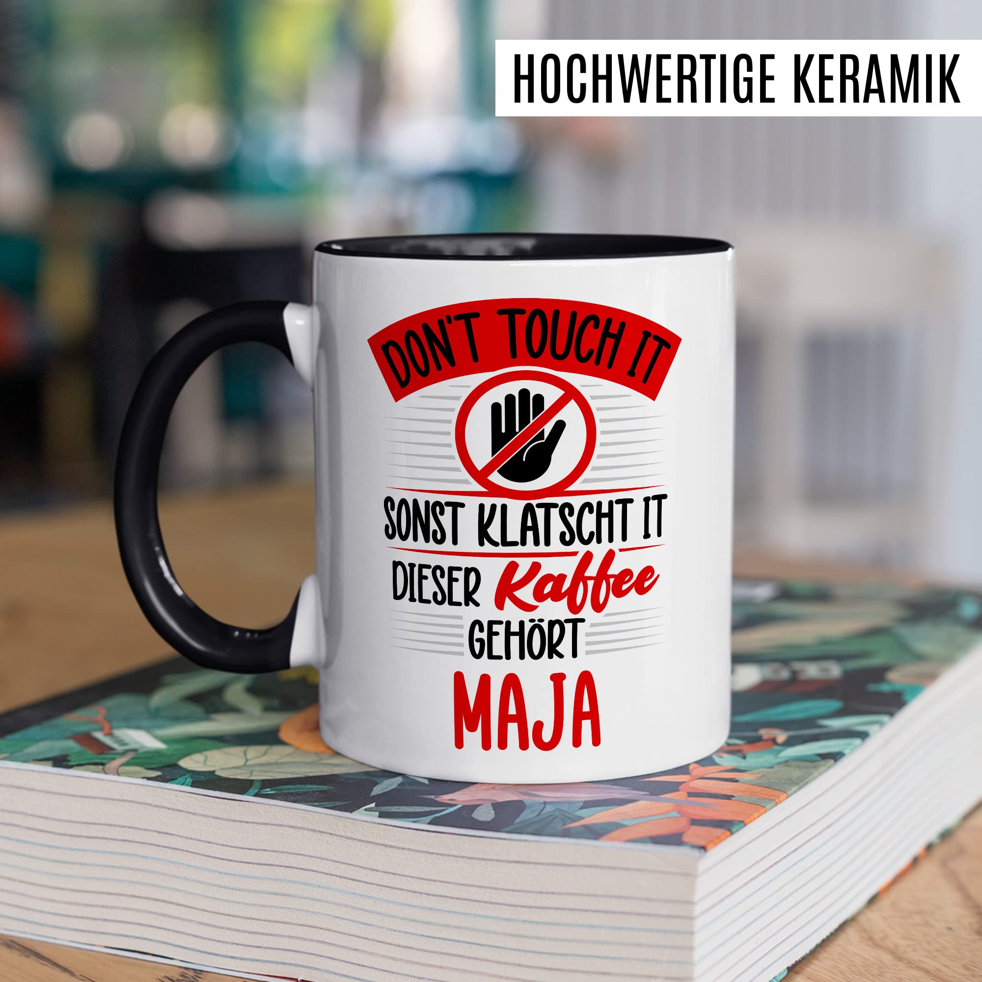 Personalisiert Kaffeebecher – Lustiger Spruch Mit Namen, Spülmaschinenfest, Beidseitig Bedruckt
