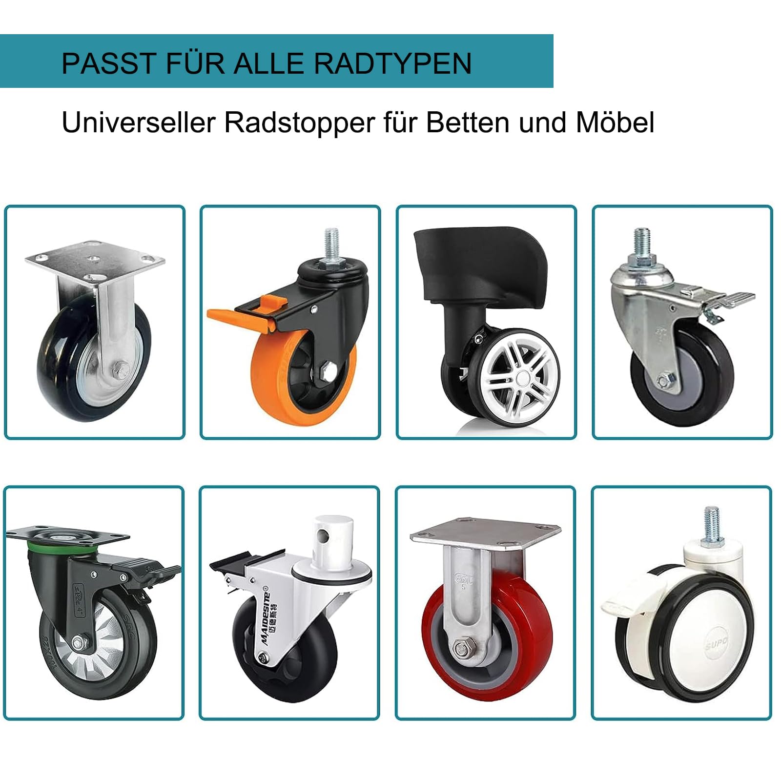 BEASAFY 5 stuks rubberen meubelonderzetters, stoppen