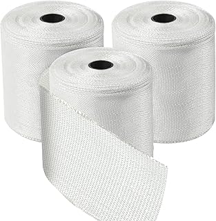 Fiberglass Mat Tape 1.5 oz - Fiberglass Repair Kit for Structural Reinforcement, Easy to Use Strong Glass Fiber-1.5 Ounces, 2 Inches Wide, 10 Yard Long Roll (Sliver, 2 Inch 10Yard)