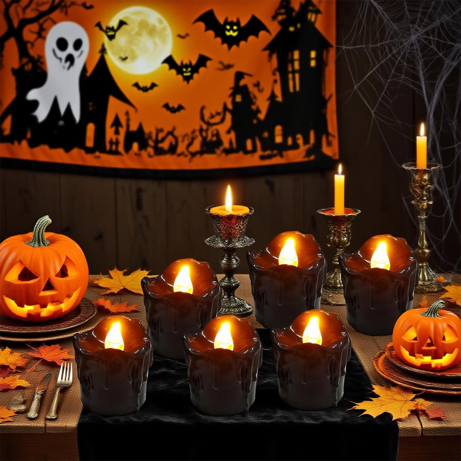 Bougie Led Lot De 6 Bougies Chauffe-plat LED Sans Flamme Vacillantes Avec