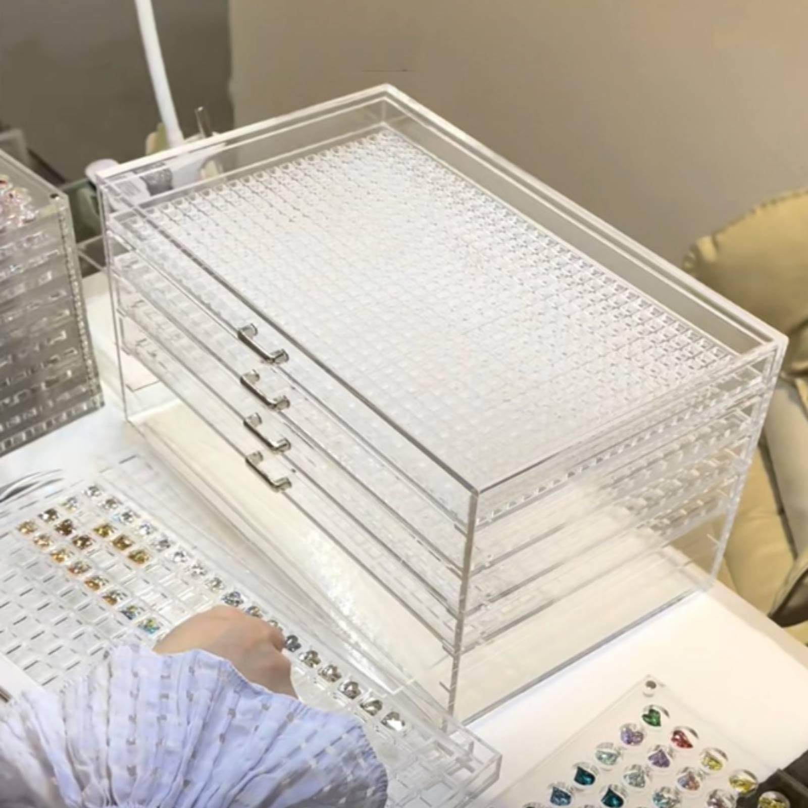 Organizador con Cajones Extraíbles Versátil Organizador Compacto Connedor para Tocador