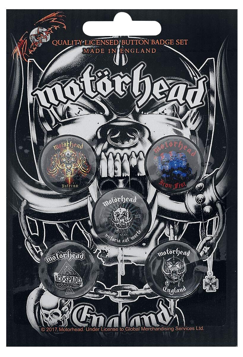 Motörhead England Badge Set multicolour