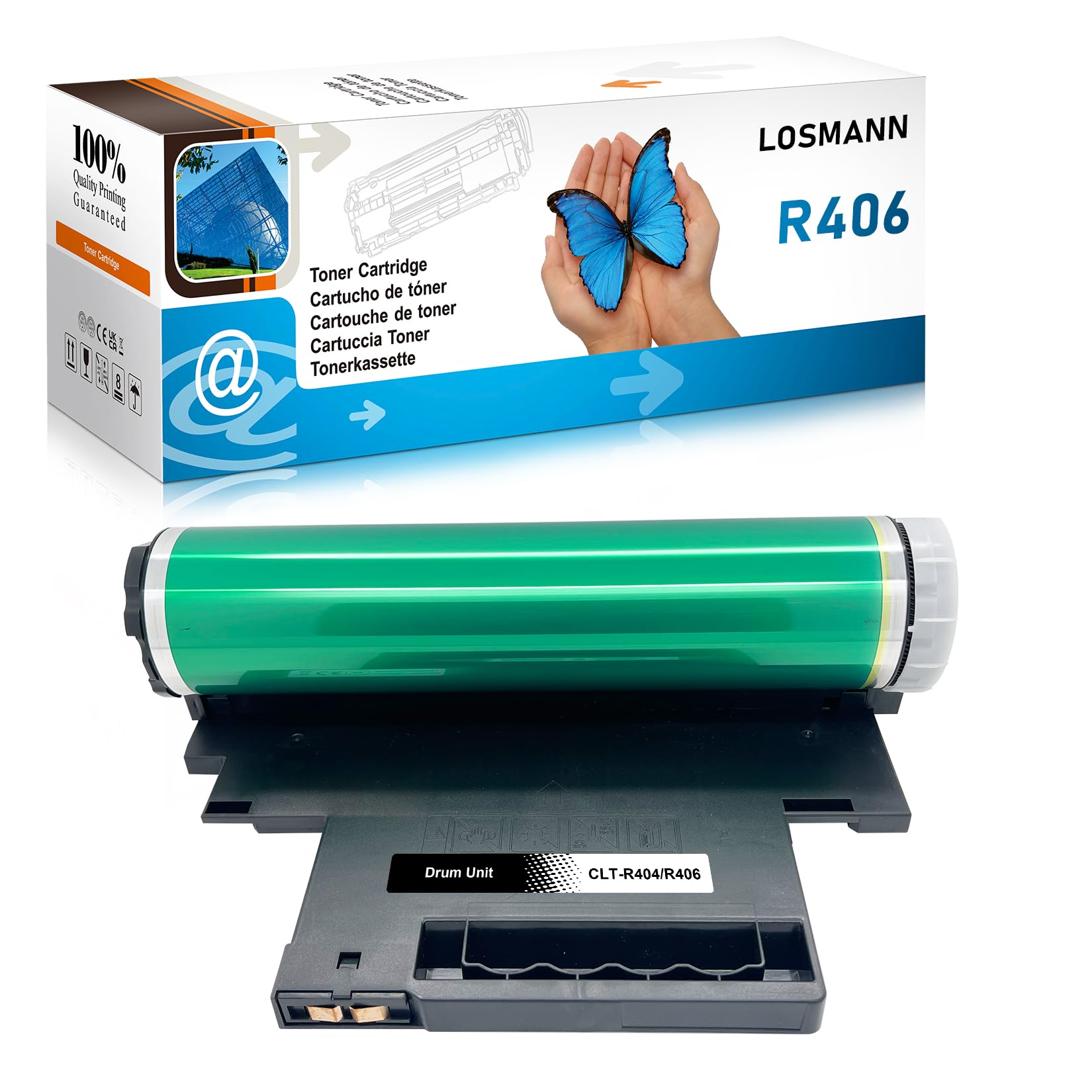 LOSMANN R406 Tamburo Compatibile per CLT-R406 CLT-R404 Sostituzione per Samsung C410W C430 CF460FW C460W C480W C480FW CLP-360 CLP-365 CLP-365W CLX-3305FW CLX-3300 CLX-3305FN CLX-3305W CLX-3305N