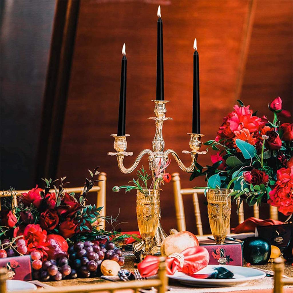 MEILVMEIJI - Confezione da 14 candele coniche non profumate, candele affusolate a lunga durata, perfette per la decorazione di interni della casa, candele senza fumo