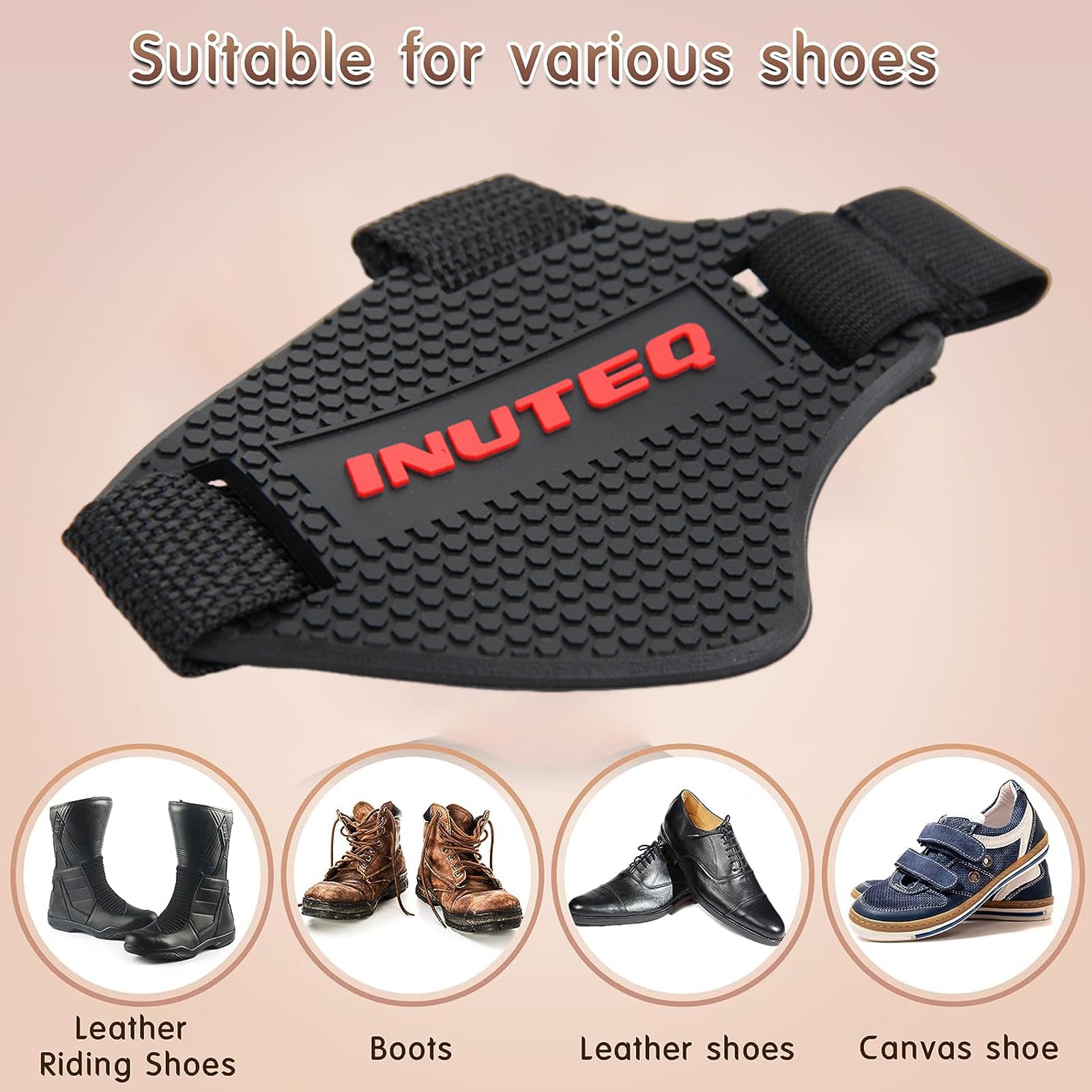 Protège-chaussures Moto - 2 Pièces, Silicone Antidérapant, Protège Levier De Vitesse, Pour Bottes Et Chaussures