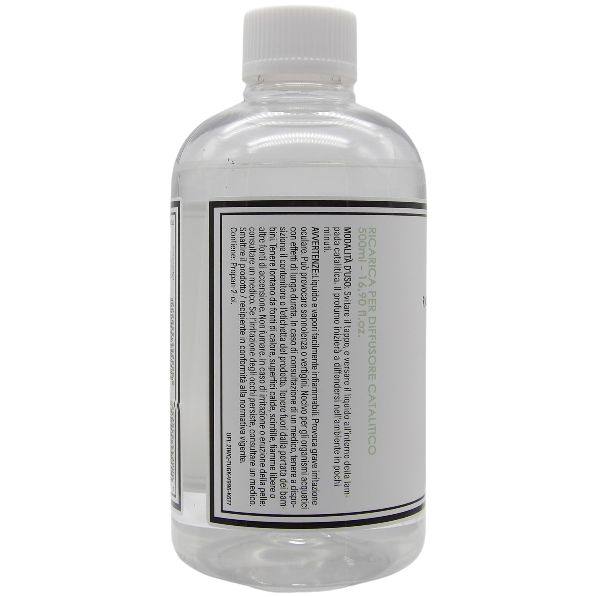 Camomilla Torino - Feifan Ricarica Profumo 500 ml per Lampada Catalitica 25 Fragranze Naturali e Intense ad Alto Concentrato di Essenza- Made in Italy (Muschio Bianco, 8 Flaconi)