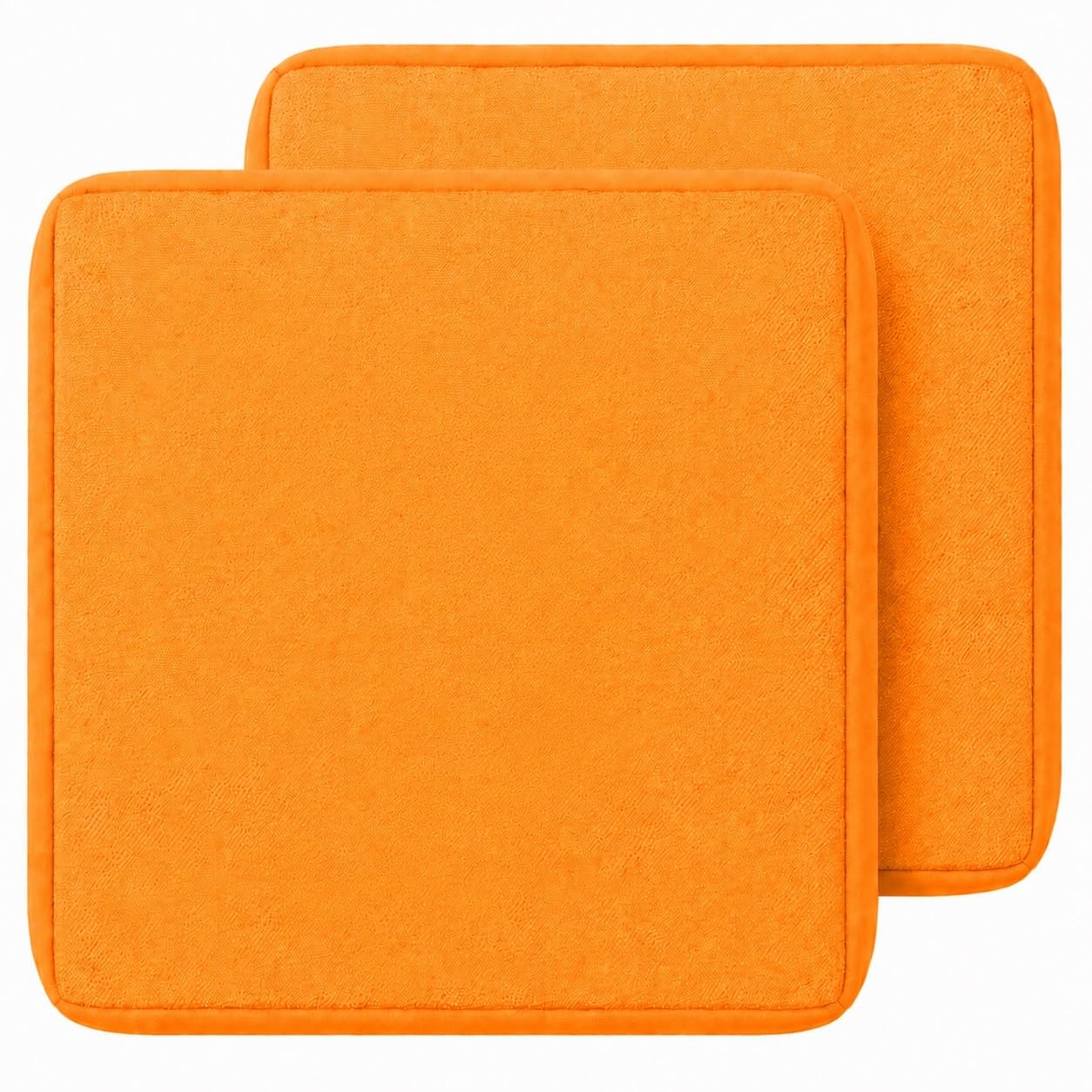 GZGLZDQ Outdoor Cushion Covers 1/2/4 Waterproof, Rattan Cushions Replacement Set with Zipper, Polyester, Durable Garden Furniture Covers for Patios(Orange,50 X 55 X 10 CM(2pcs)) โ image 1