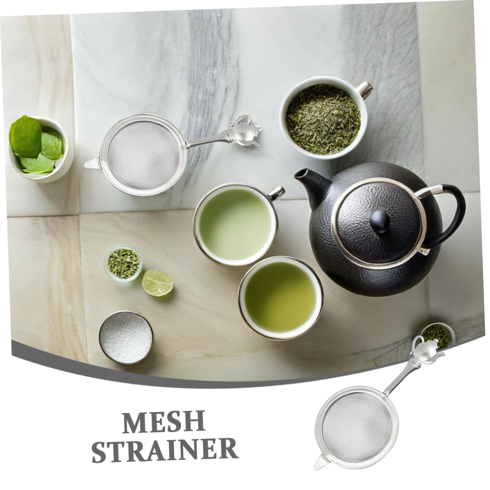 Infuseur à Thé Manuel à Long Manche, Acier Inox 304, Maille Fine