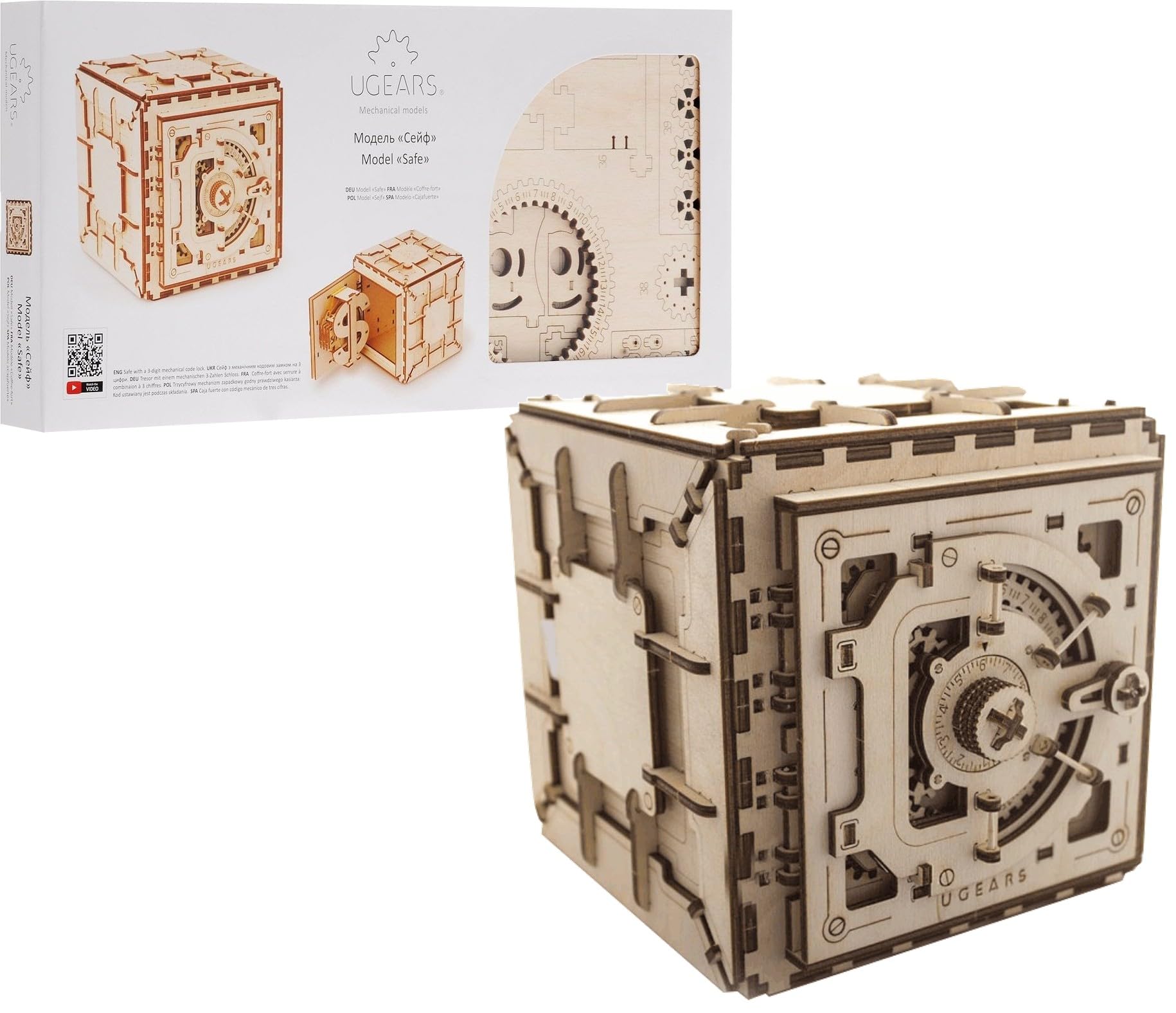 Amazon.co.jp: UGEARS 木製 3D モデル 安全 機械パズル 組み立て