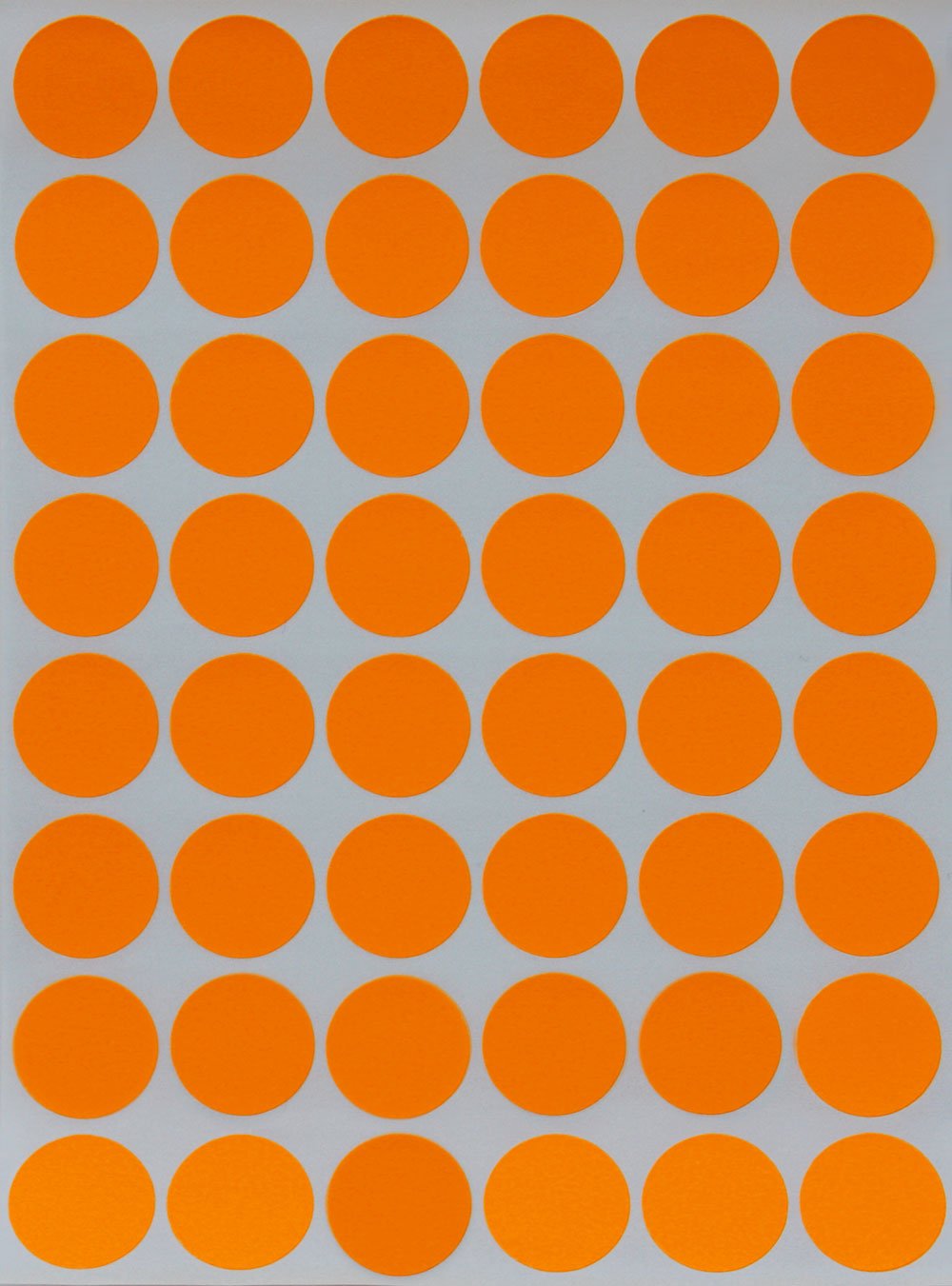 Royal Green Write Dot Sticker 11/16" Inch Color-Coding Labels for Inventory Office Supplies & Home (17mm), 4800-Pack (Neon Orange)