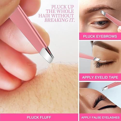 Miniatura 6 de Teenitor Kit de herramientas para eliminar puntos negros y reventador de espinillas, 2 extractores de puntos negros, 1 pinzas de pelo encarnado, 2