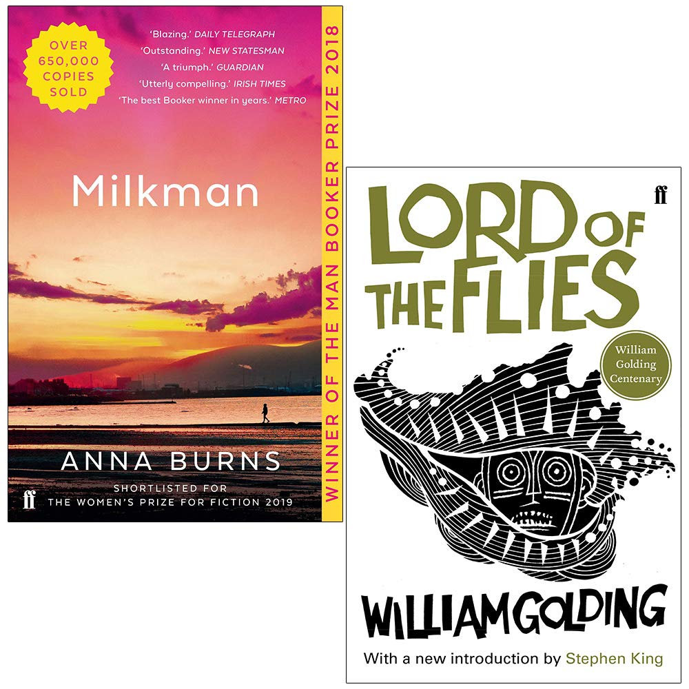 Milkman By Anna Burns and Lord of the Flies By William Golding 2 Books Collection Set