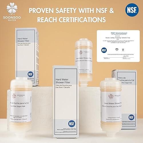 Miniatura 8 de Filtro de ducha NSF de agua dura - Reduce la cal y las impurezas