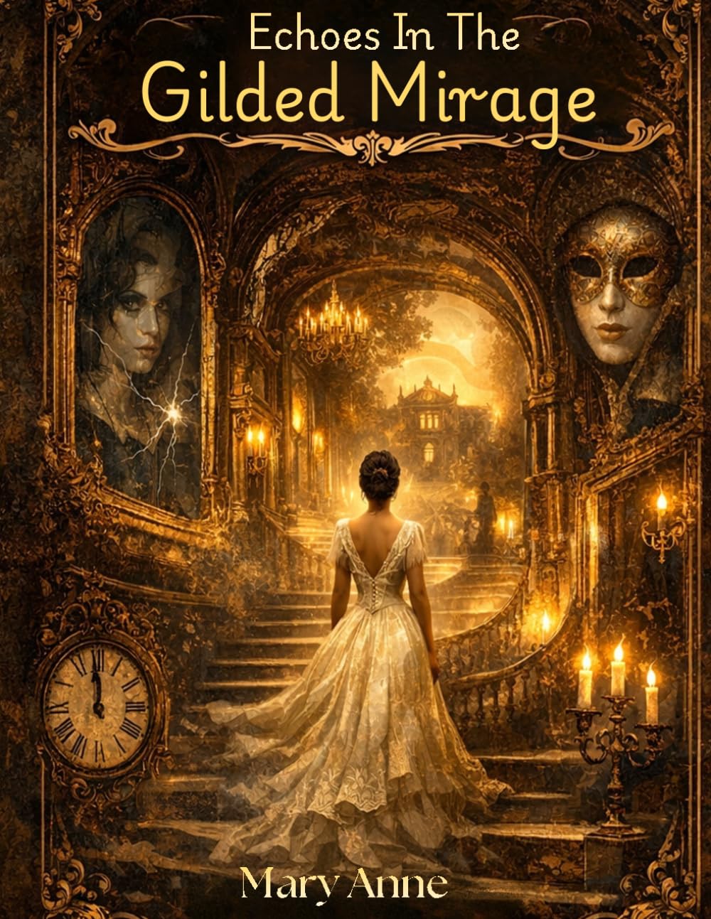 Echoes in the Gilded Mirage: A labyrinthine tale of lost identity and haunting illusions in a shifting estate