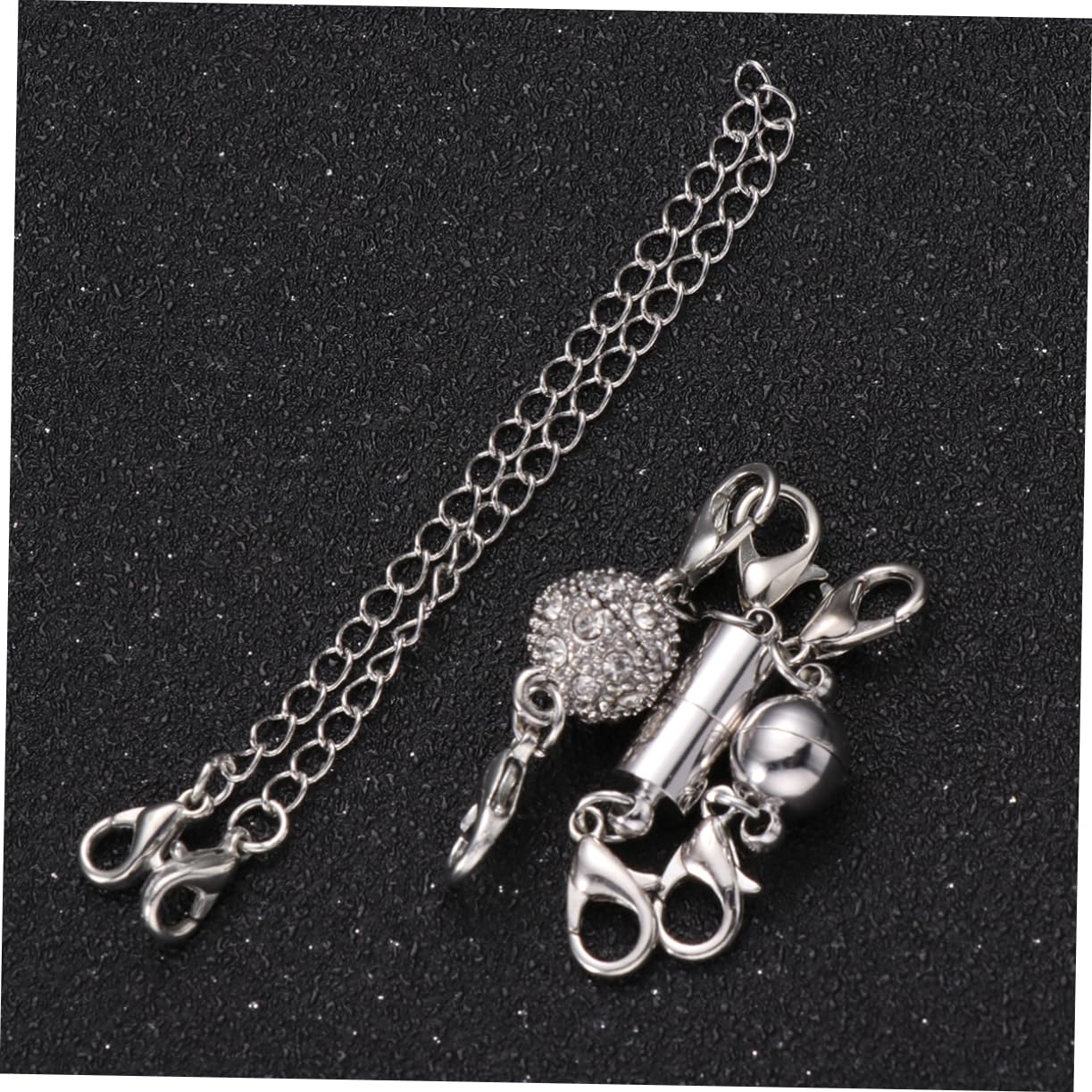 SHINEOFI Gioielli Magnetici 3 Set da 12 Pezzi Ganci di Chiusura Dell'aragosta Moschettoni Catene di Gioielli Accessori per Chiusure Magnetiche per Gioielli Convertitore Collana Materiale