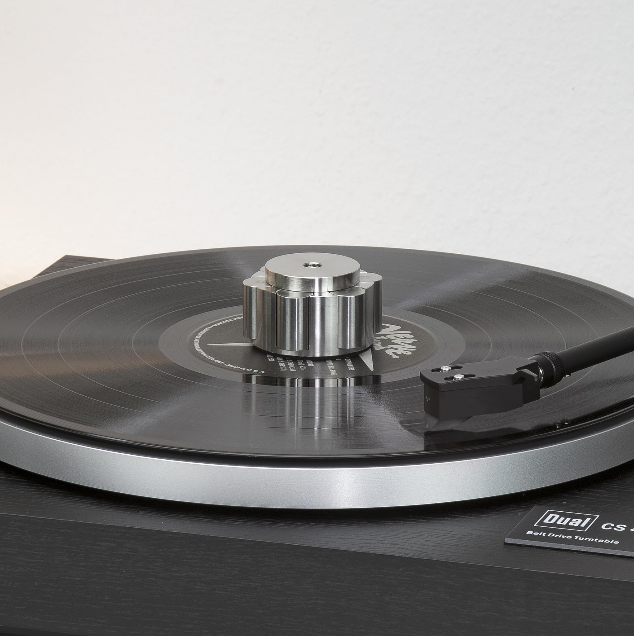 Dynavox PST450 stabilizzatore per giradischi, peso per dischi in vinile di alta qualità in acciaio inox, regolabile da 280 g a 450 g