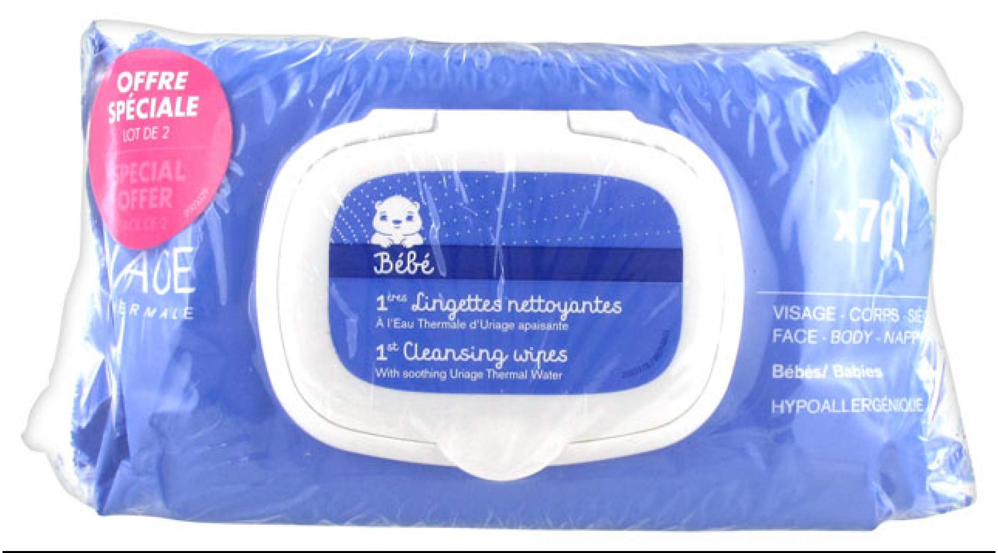 Bebe By Uriage Eau Thermale 1st Extra Gentle Cleansing Wipes 2 X 70 Buy Online In Guyana At Desertcart