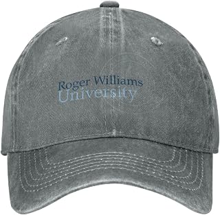 Roger Williams University Classic Baseball Caps Retro Cotton Style Adjustable Size Hats Classics Unisex Black