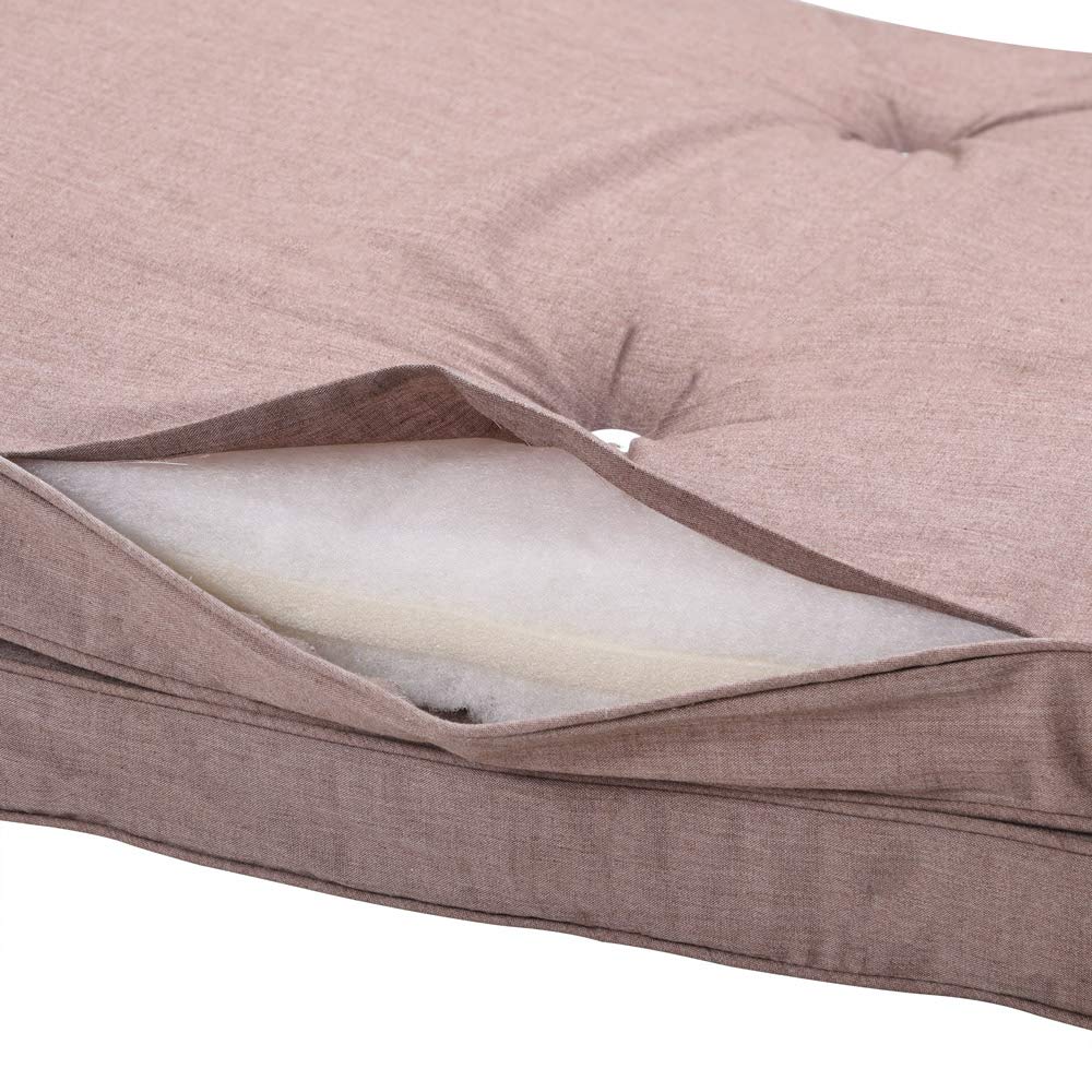 Detex Coussin de Chaise Longue Respirant Crème chiné