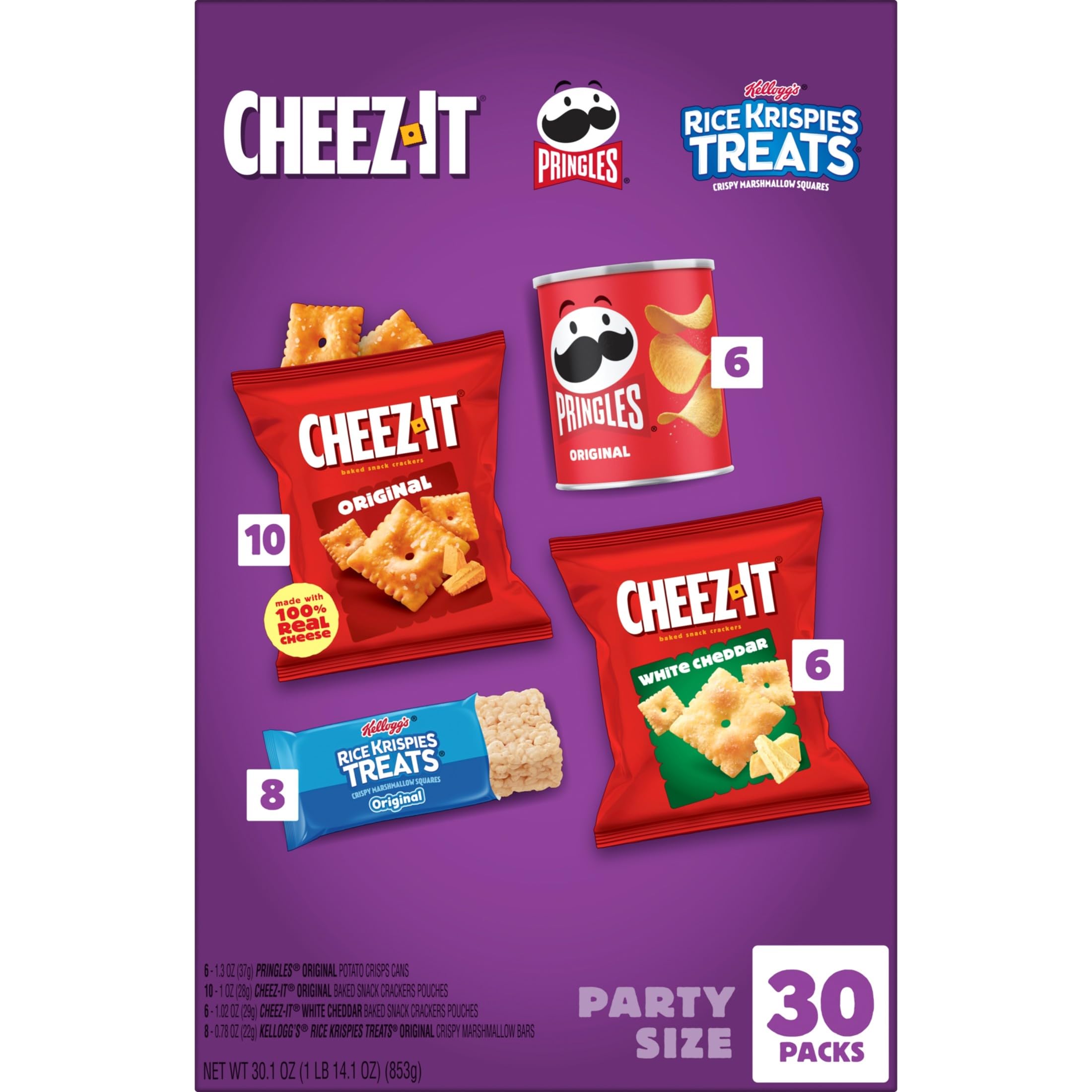 Amazon.com : Kellogg's Cheez-It, Pringles & Rice Krispies Treats