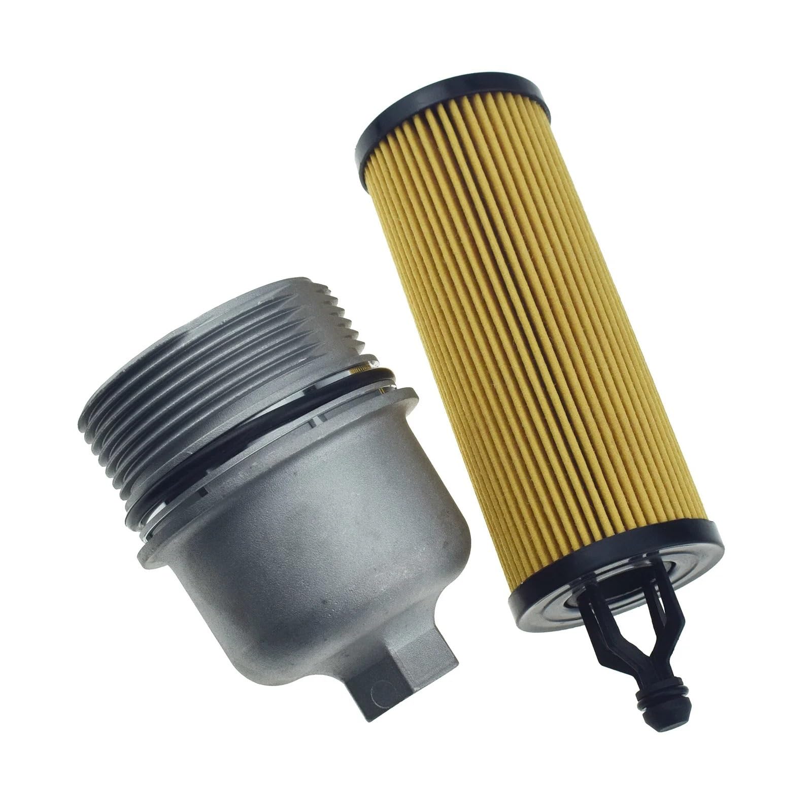 Filtros de aceite Kit de tapa y filtro de aceite de aluminio mejorado 68191350AA para Chrysler, para Jeep y para Wrangler (11-19)