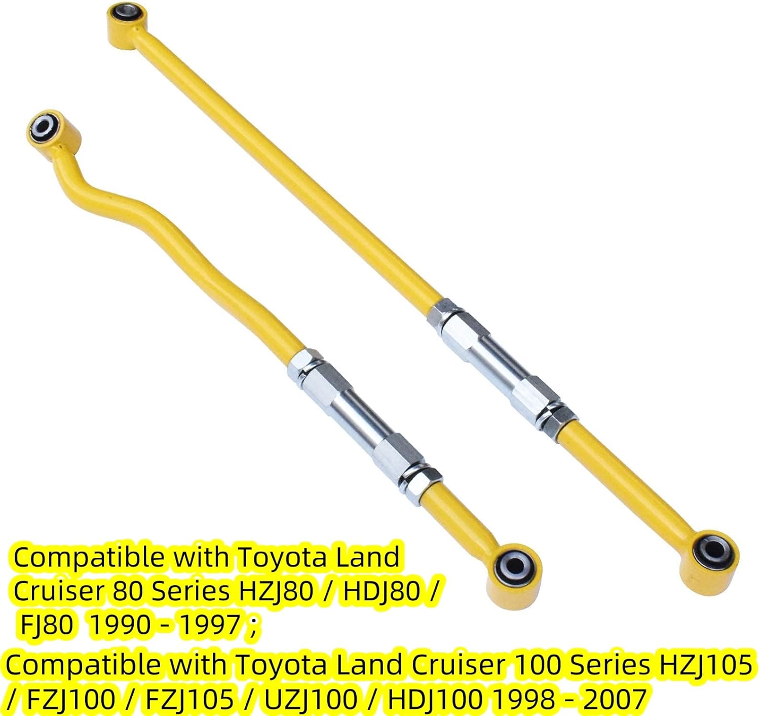 RoloTippi Front Rear Adjustable Panhard Rod Bar for Toyota Land Cruiser 80 100 Series HZJ80 HDJ80 FJ80 1990-1997, for HZJ105 FZJ100 FZJ105 UZJ100 HDJ100 1998-2007 For Lift Up 2"-4" Car