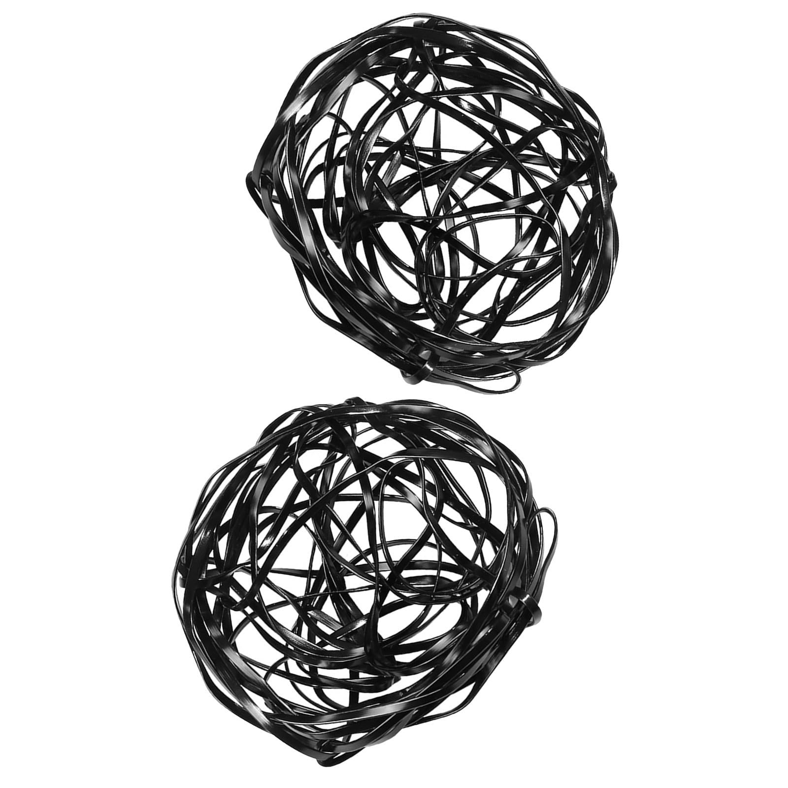 Soporte de flores espiral STOBAZA en aleación de aluminio negra para alta decoración