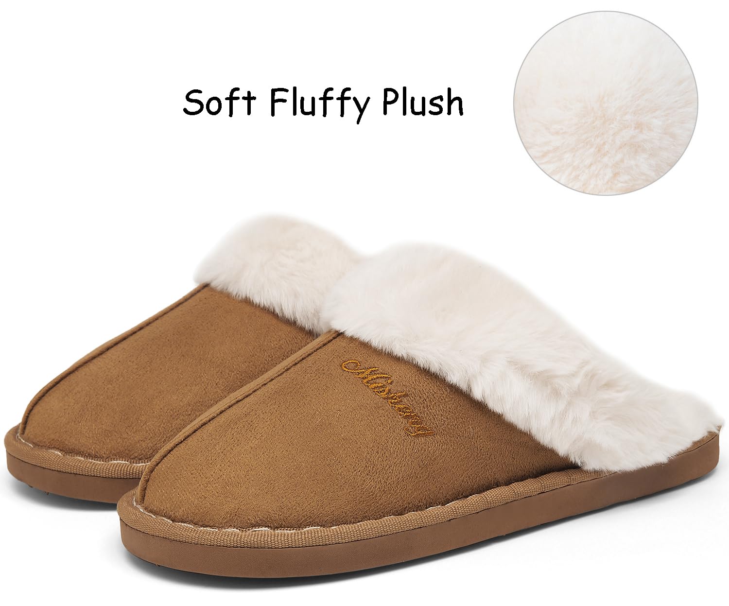 ChayChax Pantofole Donna Uomo Invernali Caldo Comode Ciabatte da Casa in Scamosciate Autunno Pavimento Antiscivolo Slipper Interne in Memory Foam