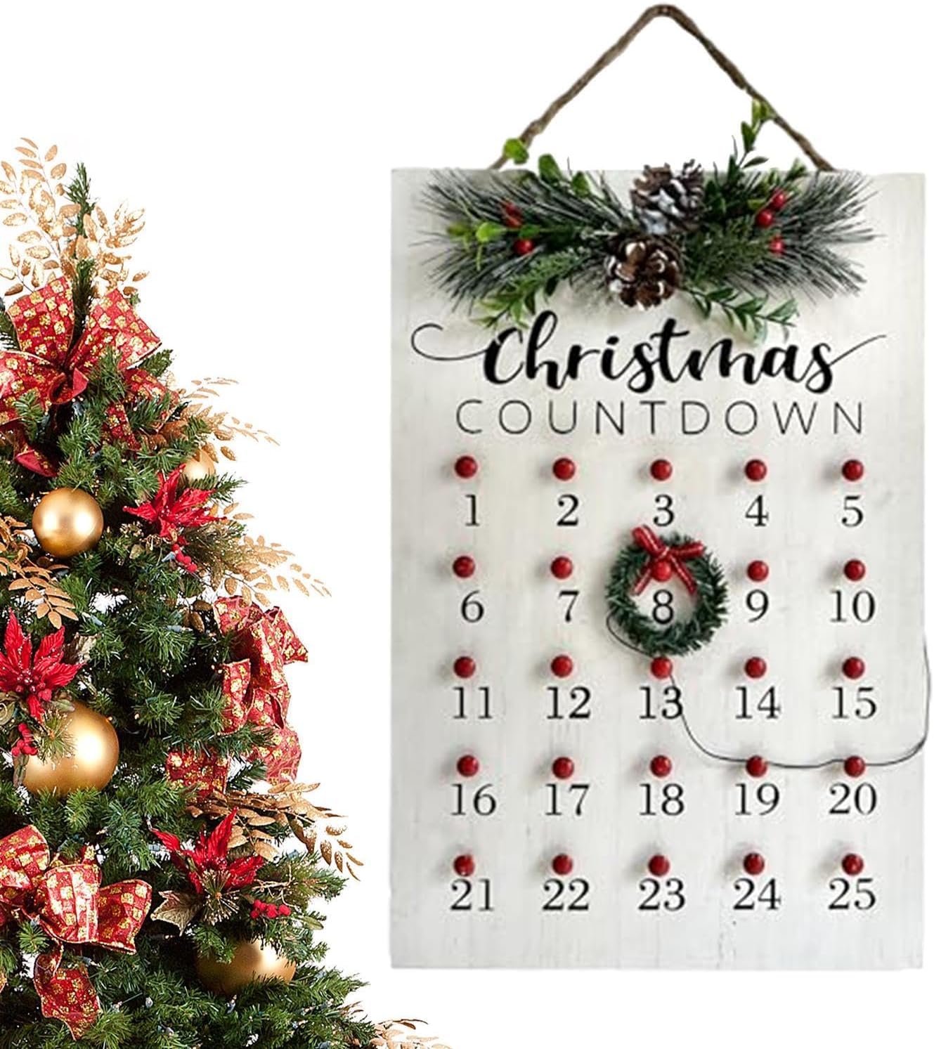 クリスマス アドベントカレンダー 25日間 壁掛け 飾り イベント