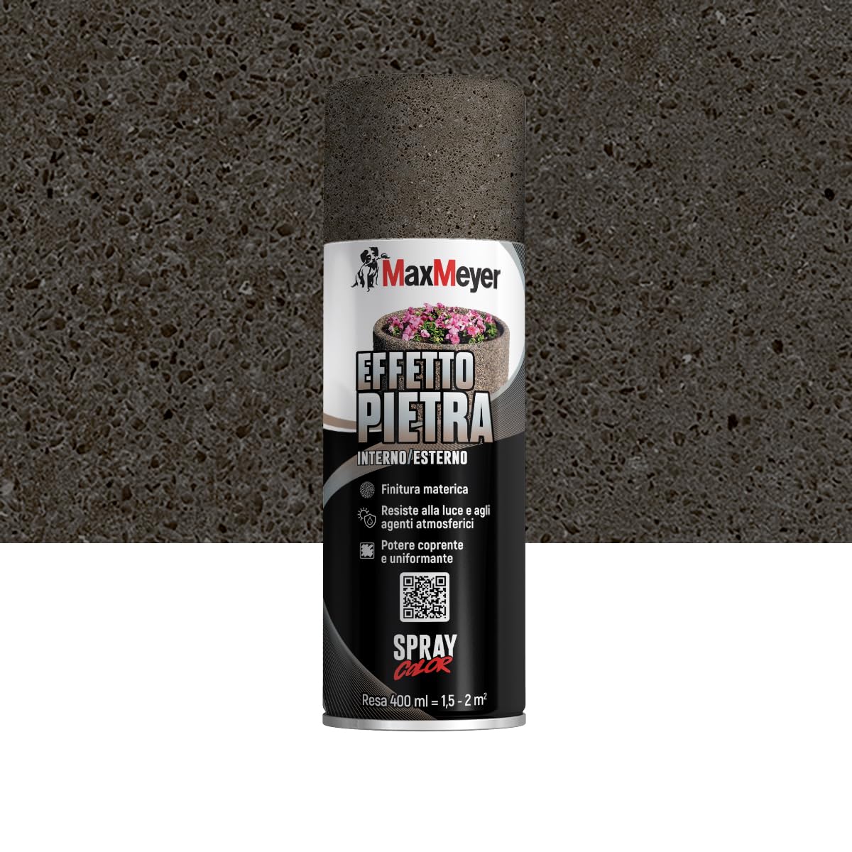 MAXMEYER Spray Effetto Pietra Granito 0.400 L