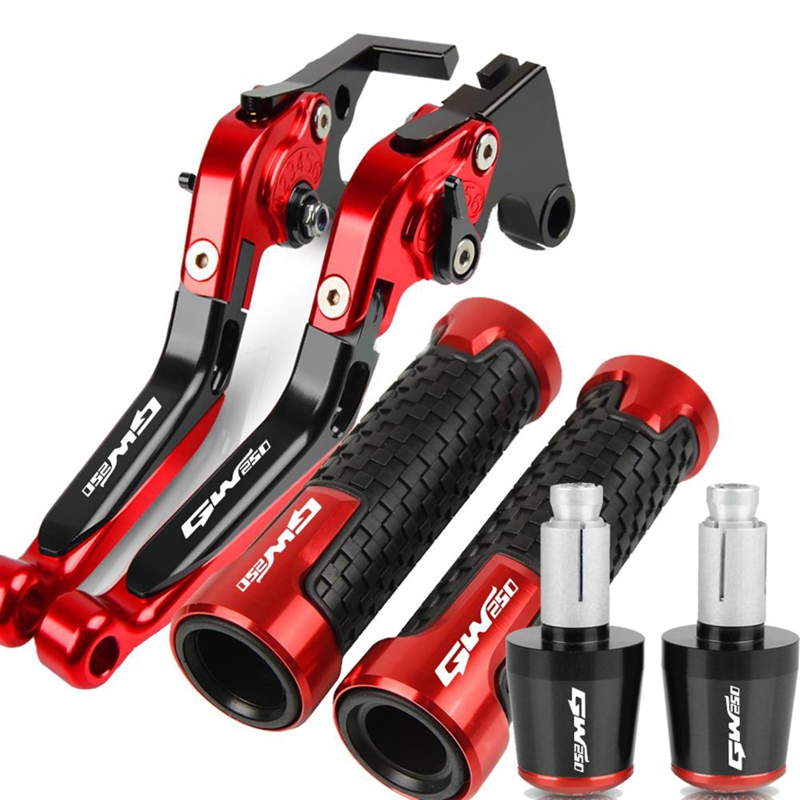 Leviers de frein réglables Suzuki GW250 extensibles avec poignées