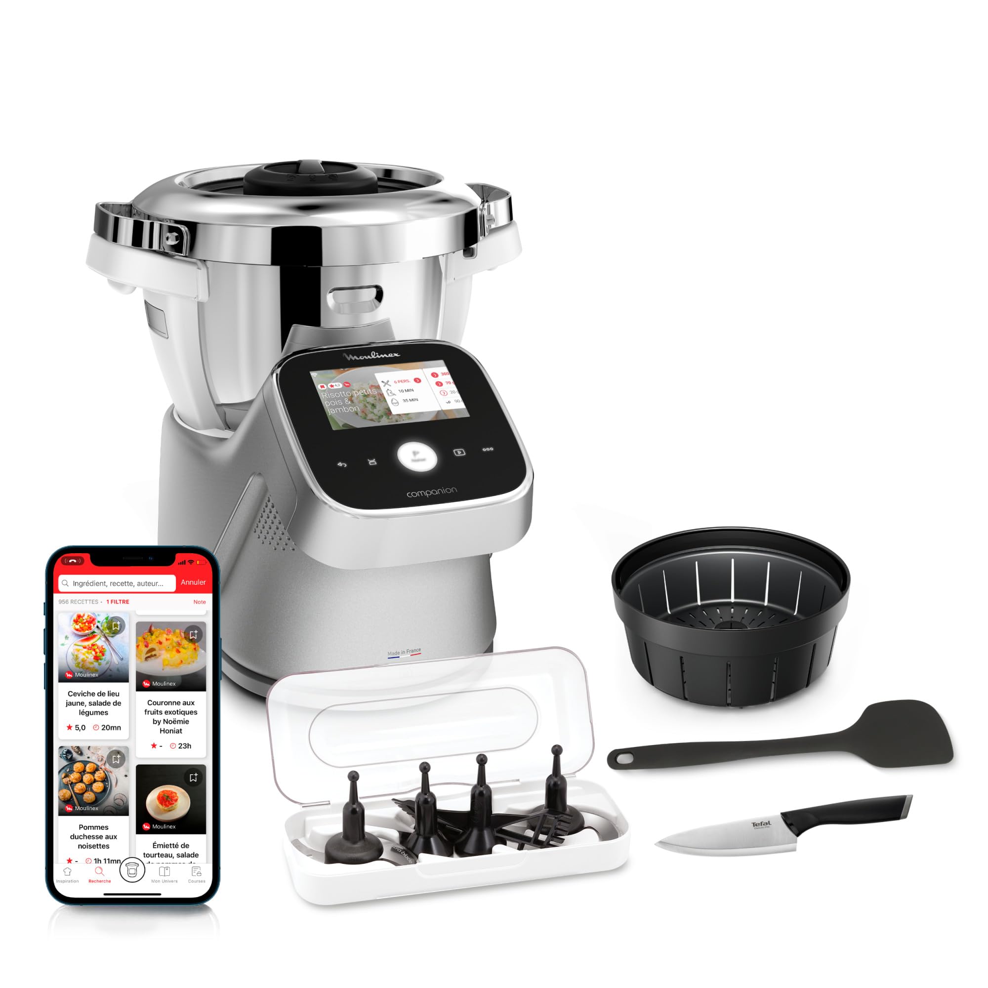 Moulinex - I-Companion Touch Pro Robot Cuiseur 4.5 L - Argent