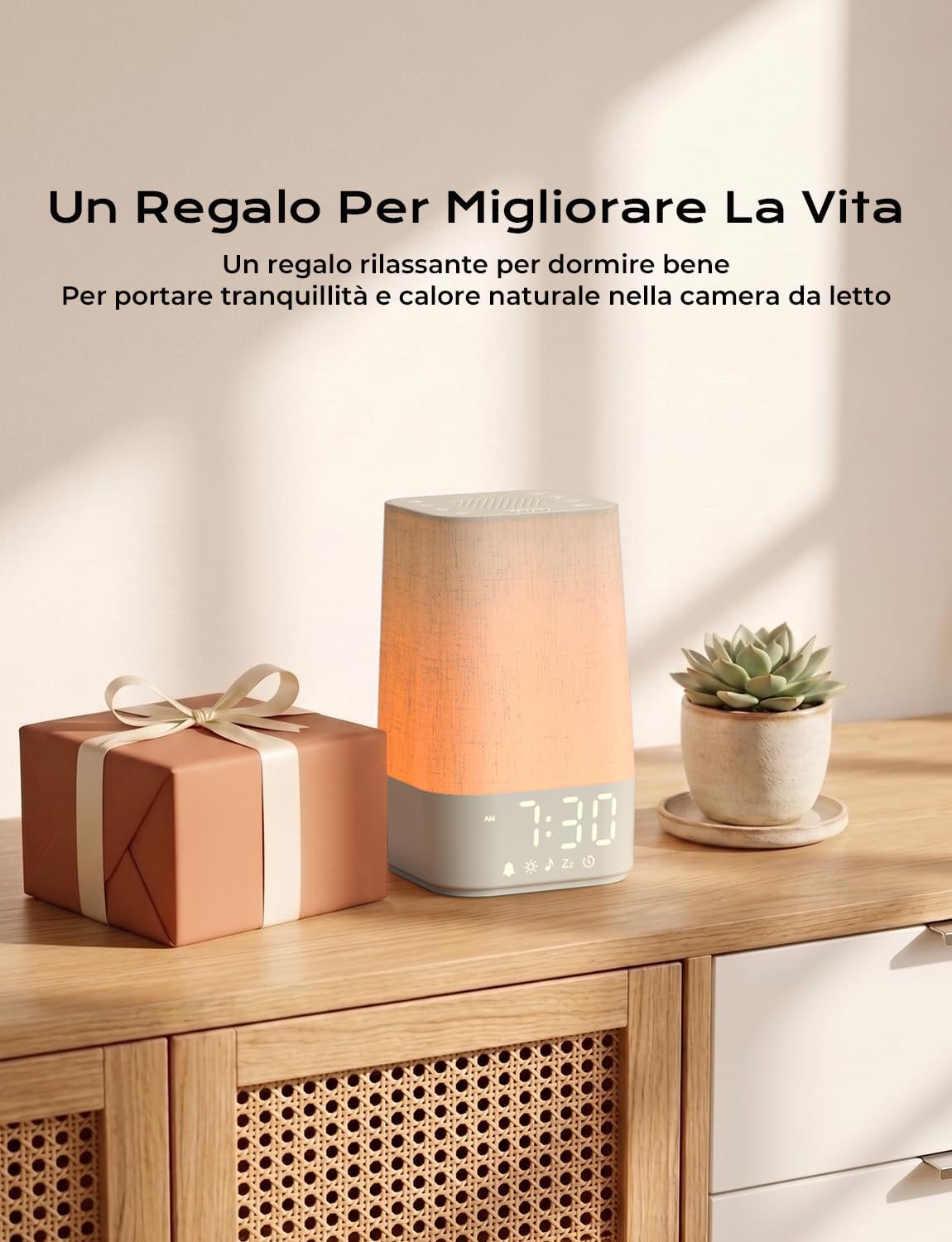 Sveglia da Comodino,Sveglia Luminosa con Simulazione Dell'alba