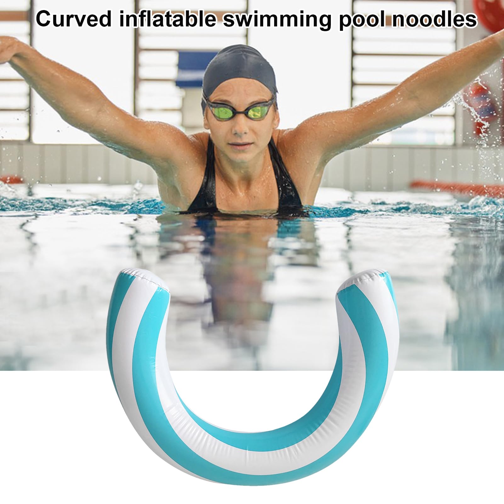 Nouille De Natation pour Et Adultes, Nouilles De Piscine Gonflable Incurvée, Frite Piscine Nouille Flotteur