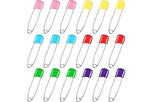 100-Count Baby Safety Pins for Diapers (2.2 Inches)