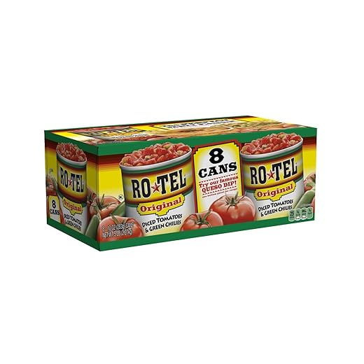 ROTEL Original Diced Tomatoes and Green Chilies, Keto Friendly, 10 Ounce, 24 Pack